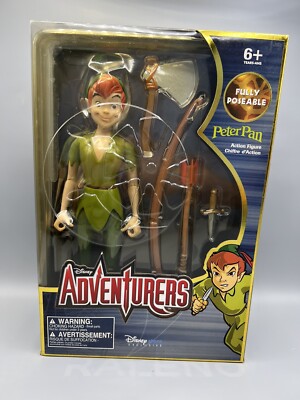 PETER PAN Disney Adventurers Fully Poseable 1999 12” Action Figure