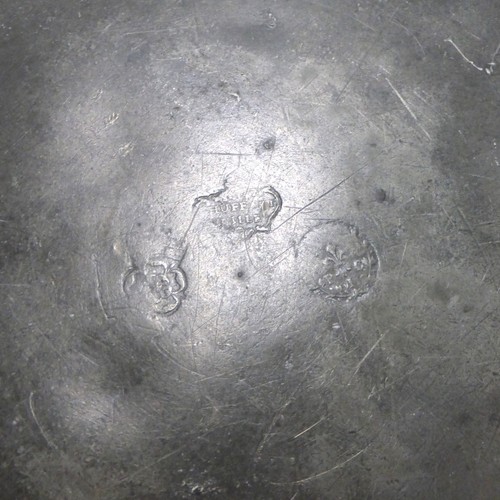 Etain ancien-Pierre Joseph Chuffart-Lille-Plat rond chantourné-XVIIIe S. - Photo 7/10