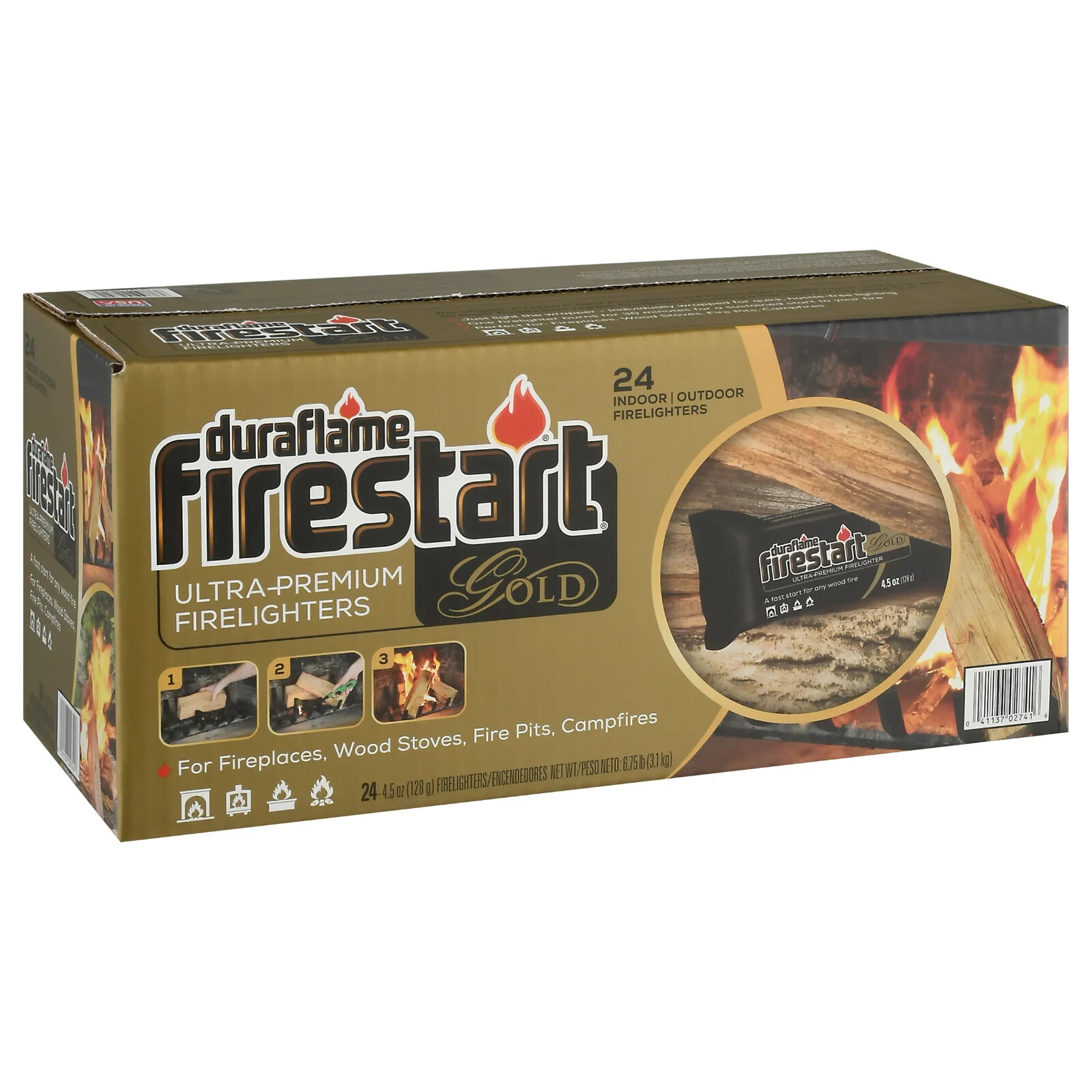 Duraflame Firestart Gold Ultra Premium Fire Starter 24-Pk Just light the  wrapper | Ideas - Ucol