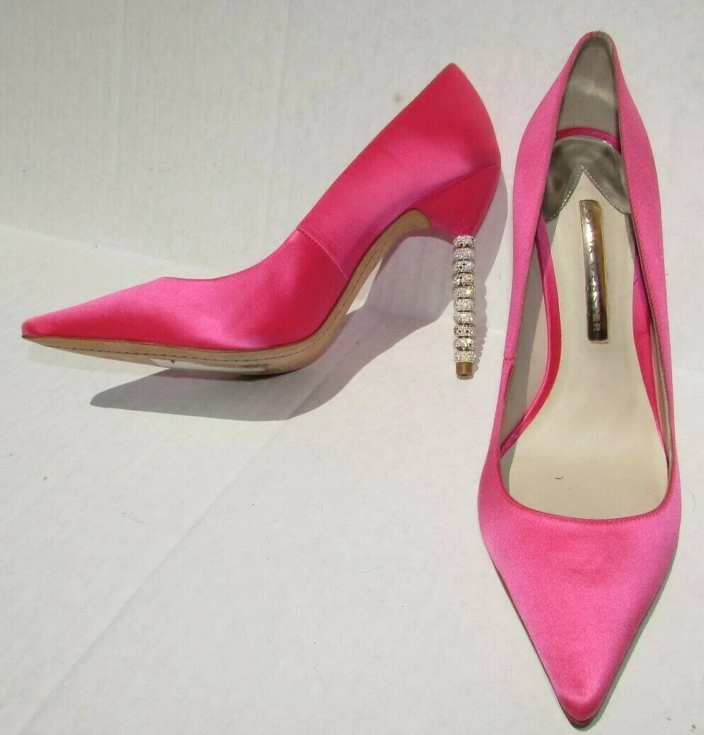 Sophia Webster high heel shoes Size 9.5 10 pink silver glitter