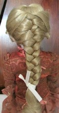 SIZE 8 DOLL WIG MOHAIR SYNTHETIC ASH BLONDE MODERN ANTIQUE GEORGIA SALE
