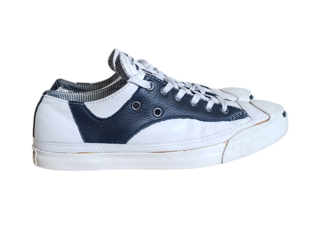 Deadstock Vintage 90's Converse Jack Purcell Rally Ox Gold Navy