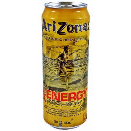AriZona Tea RX Energy Herbal Tonic 23 Ounce Cans (pack of 8 Total of