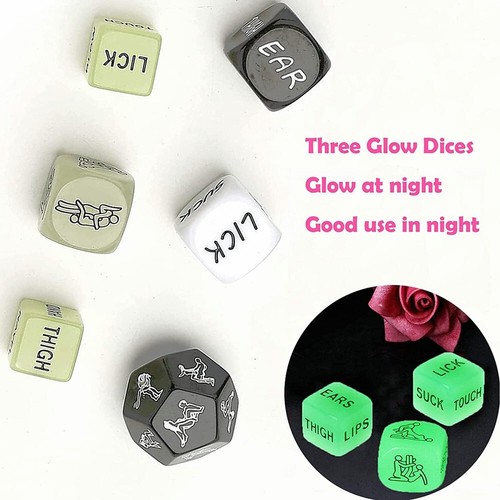 6PCS Couples Adult Love Dice Sex Position Funny Game Couple Prop Toy Set Party - Picture 3 of 6