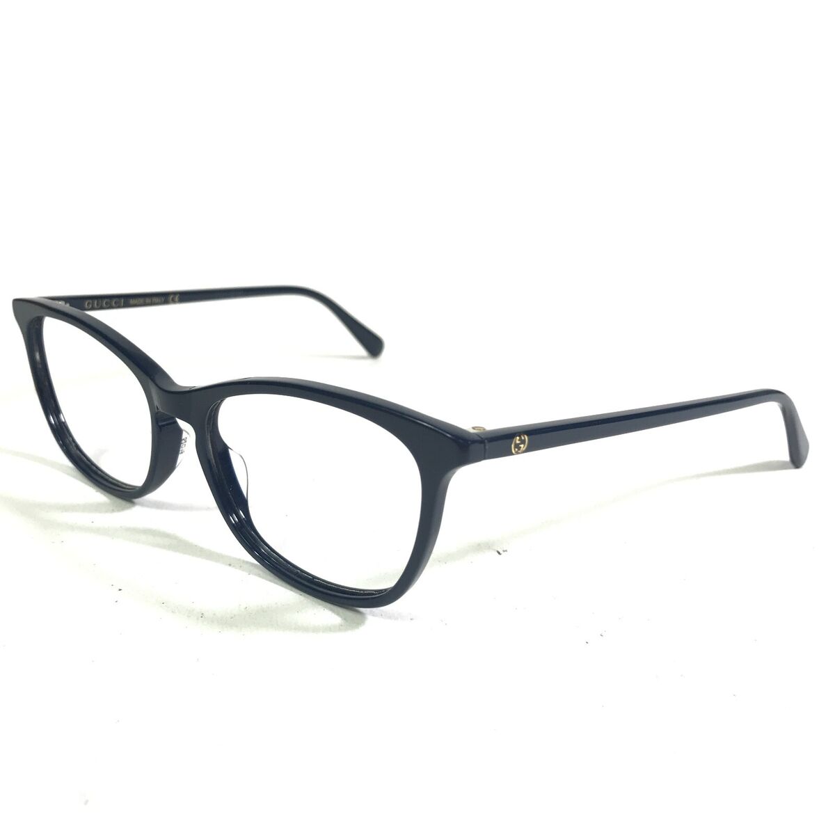 メガネ GUCCI Gucci - GG0549O - 003 blue blue transparent Gucci Eyeglasses Frames GG0549O 003 Navy Blue Gold Logos Cat