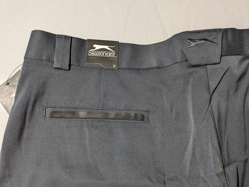 SLAZENGER GOLF Men Size 38 Tech Flat Front Ebony Shorts NEW - Picture 14 of 16