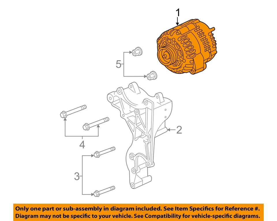 Used Alternator fits: 2009 Chevrolet Avalanche 1500 145 amp ID 20881337 Grade A - Image 3 of 4