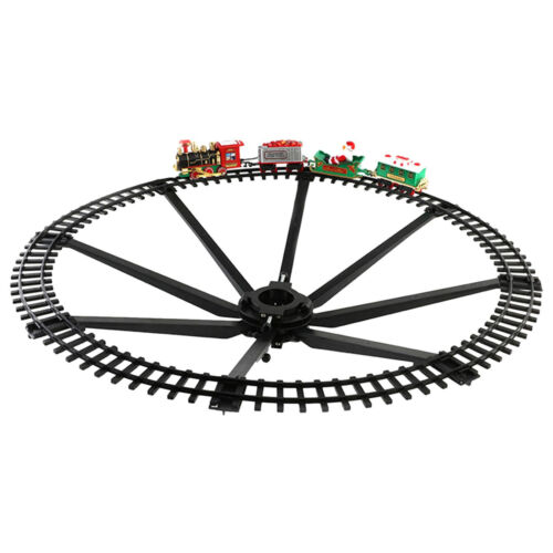 Luxury Electric Christmas Train Tracks Set Lights Sound Kids Toy Gift Tree Decor