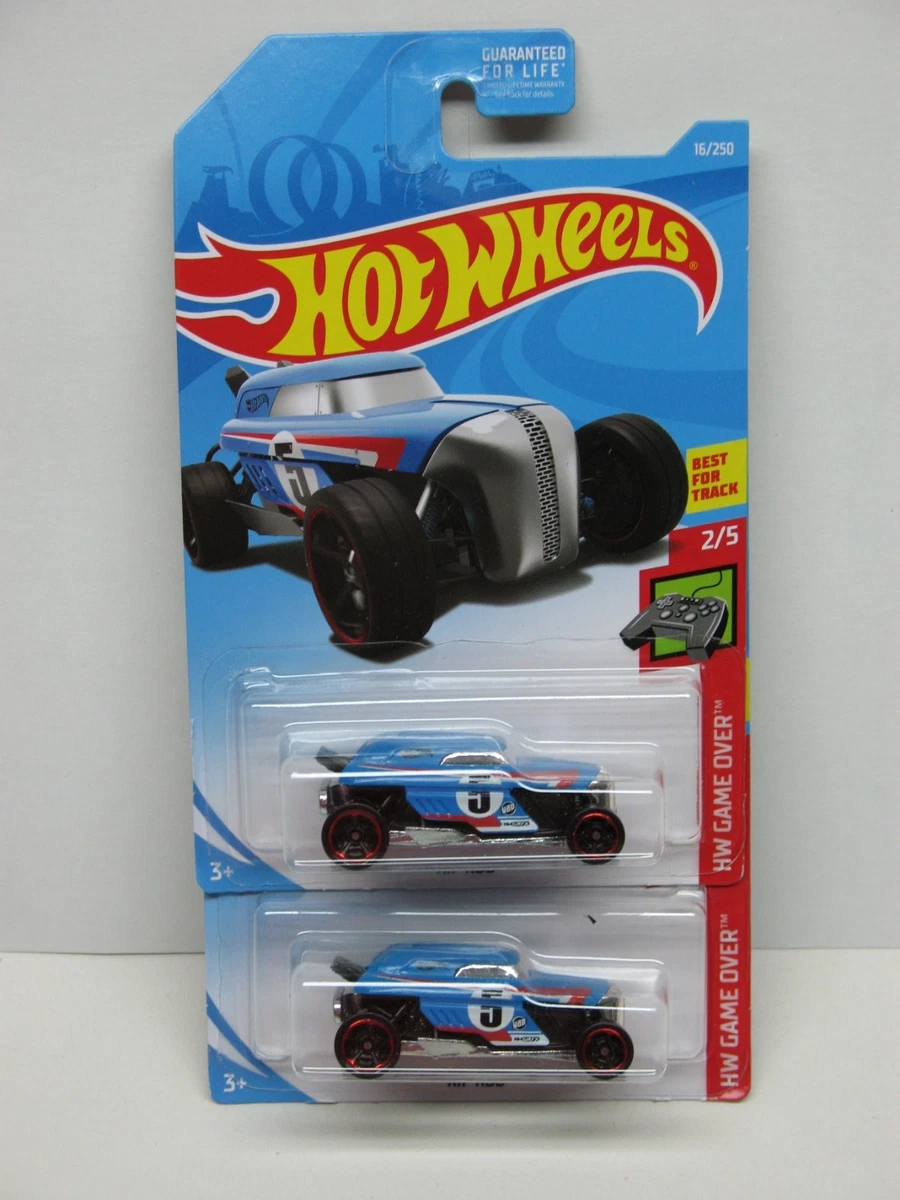 LOT OF 2 2019 HOT WHEELS RIP ROD HW GAME OVER SERIES BLUE 4 5 CARD