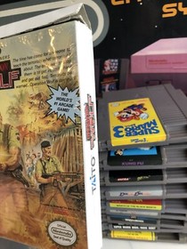 1989 oval seal Action Set CIB original nintendo nes plus extras and games  