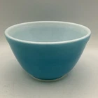 PYREX Primary Blue Glass 1 1/2 Pt Nesting Mixing Bowl 401 Made in USA Vintage