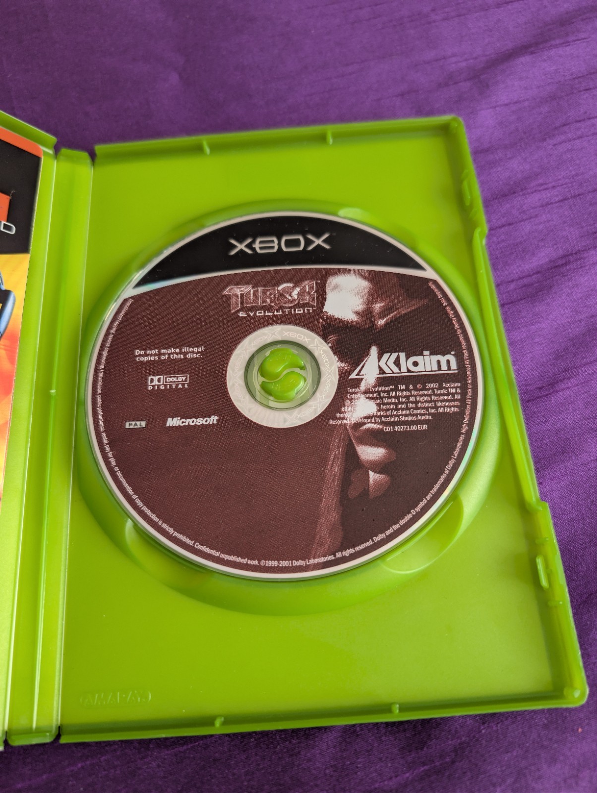 TUROK EVOLUTION Xbox Original please read description