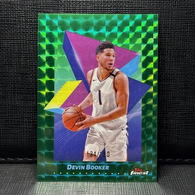 2024-25 Topps Finest - Common Devin Booker, #75 Green Geometric Refractor /150