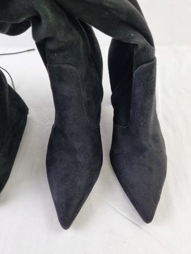 Carvela Heeled Knee High Boots Size UK 6 EU 39 Black New F2 - Picture 2 of 13