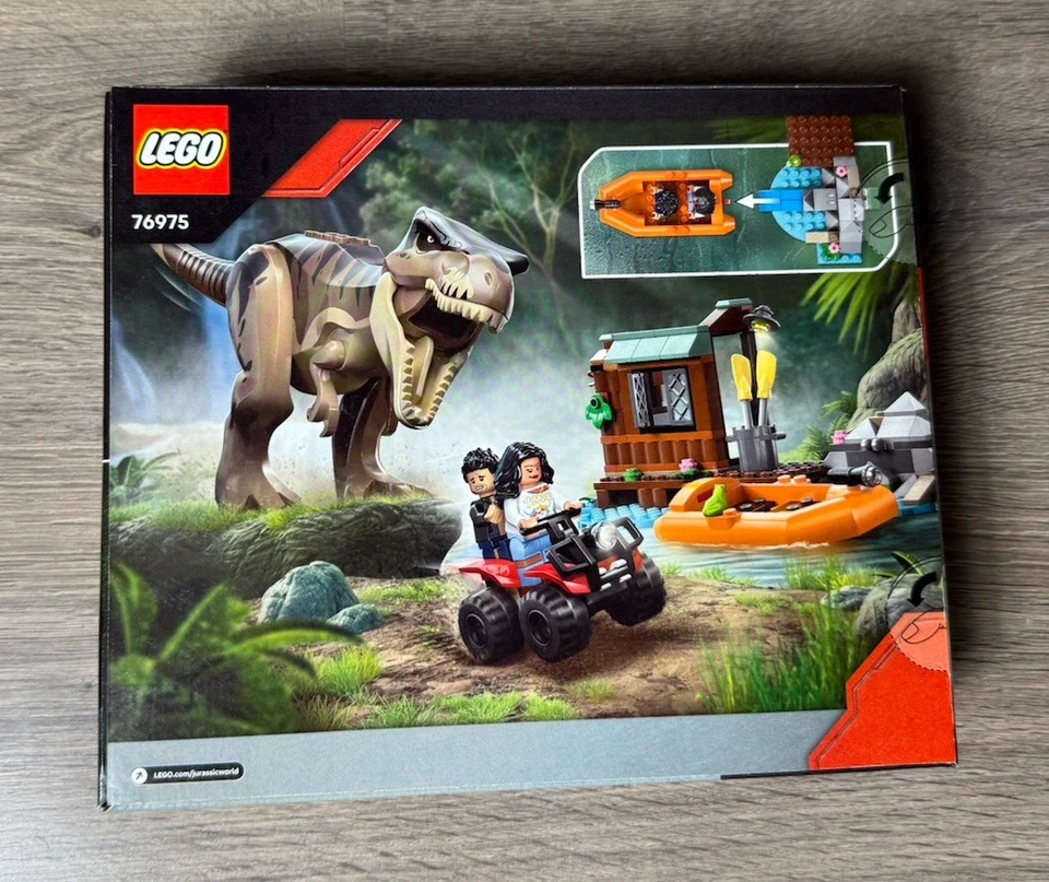 LEGO Jurassic World T Rex River Escape Dinosaur Toy 76975 - New & Sealed - Image 2 of 2