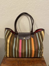 Longchamp Le Pliage Striped Tote Bag Purse