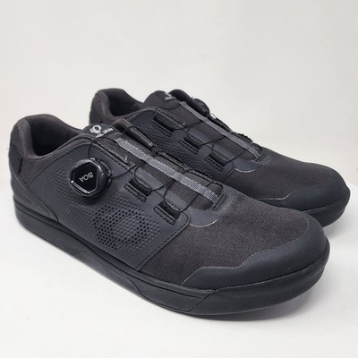 Pearl Izumi X-ALP Launch Flat Pedal Sneakers Men 12.5 Black Boa Lace System 