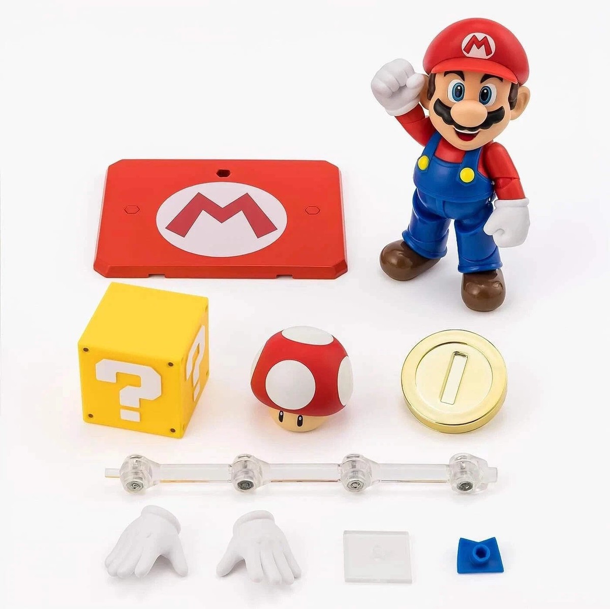 New Super Mario Bros. マリオ フィギュア Super Mario Bros. Mario S.H.Figuarts Action Figure New Sealed