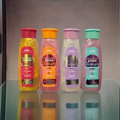 HAIR MASTERS BRILLANT SHINE  SHAMPOO HYDRATING COMPLEX  400ml X 4
