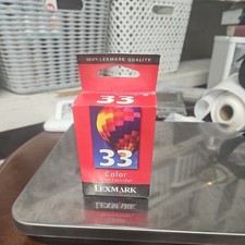 Brand New Genuine LEXMARK 33 Color Ink Print Cartridge Factory Sealed