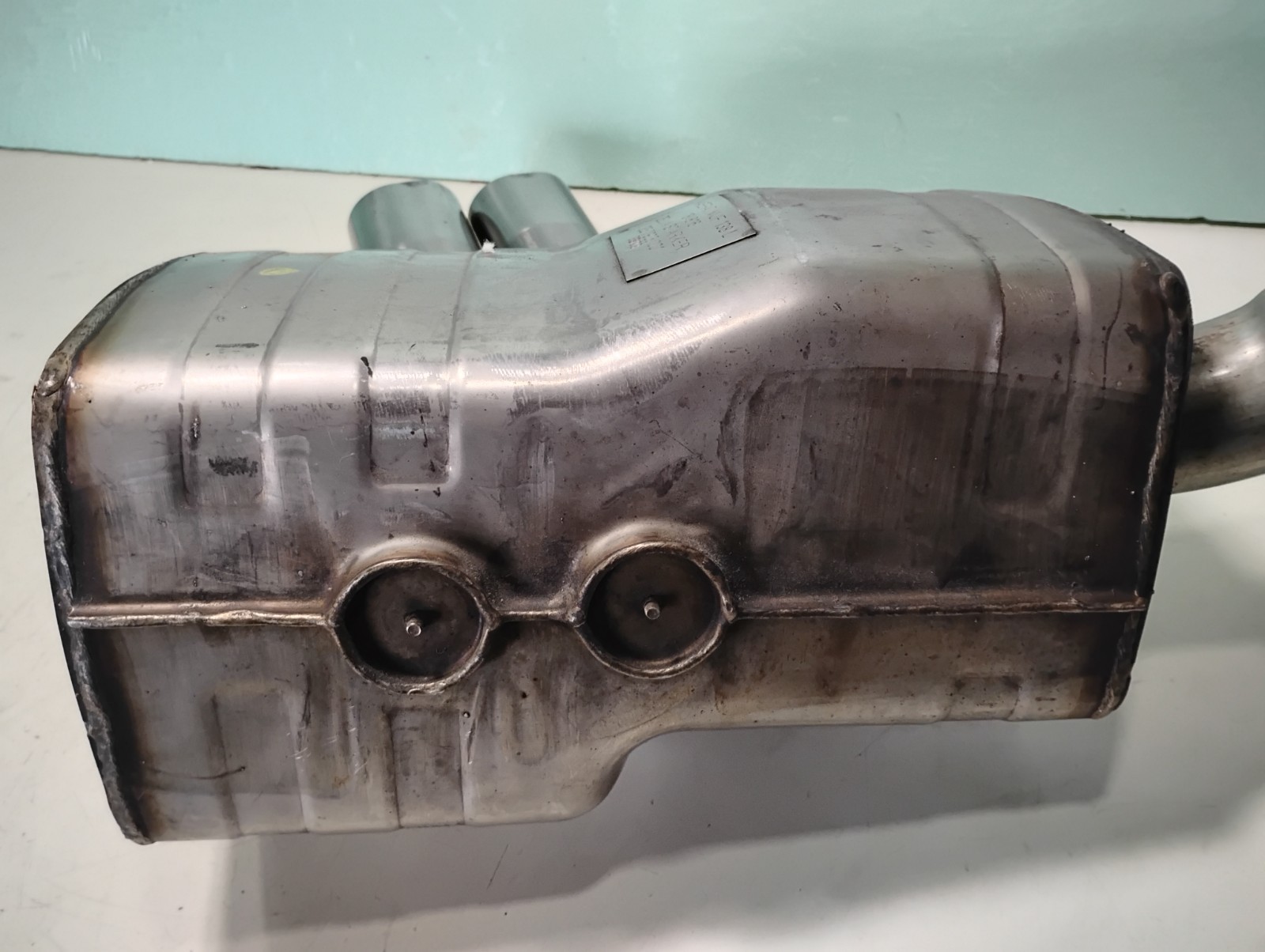 Maserati 4200 Engine Exhaust Muffler Silencer_184816_Rear Left Side_GENUINE OE