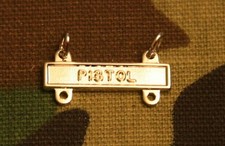 US ARMY PISTOL QUALIFICATION BAR; MIRROR FINISH