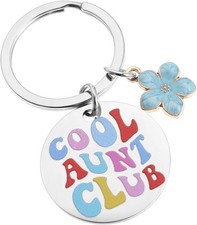 Aunt Gifts from Niece Nephew, Aunt Keychain Gift for Aunt Mother Day Auntie Gift