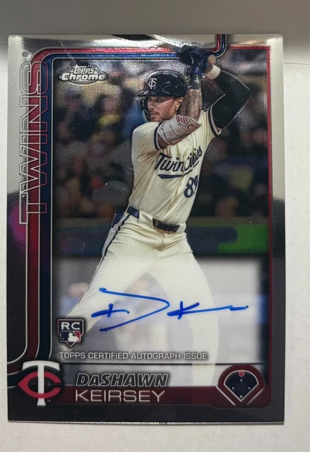 2025 Topps Chrome DaShawn Keirsey #RA-DK RC Auto Topps Certified Twins MLB