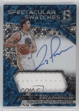 2016 Panini Spectra Spectacular Swatch Neon Blue 41/99 Zaza Pachulia Auto 0l1u