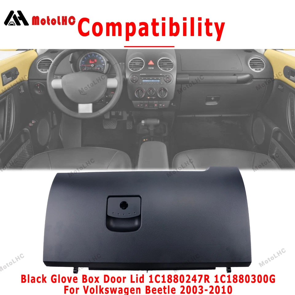 Pack of 1 for Volkswagen Beetle No.1C1880247R Dash Glove Box Door Lid Cover Foto 2 de 4