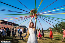 Ronde de rubans / Mariage modèle Arc En Ciel