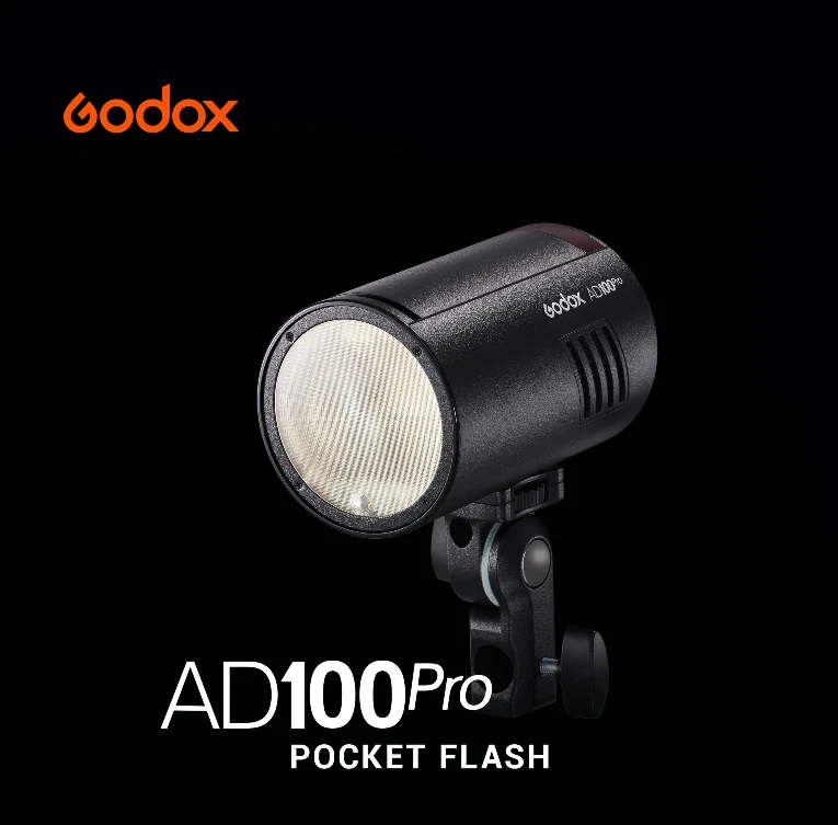 Flash de bolso sem fio Godox AD100Pro AD100 PRO TTL HSS 100W Speedlite 2.4G - Imagem 3 de 4