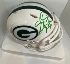 Packers SB Champ GILBERT BROWN Signed Riddell White Mini Helmet Beckett COA