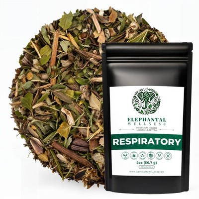 Premium Respiratory Herbal Tea | Lung Detox, Mucus Cleanse & Breathing Suppor...