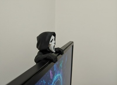 Ghost Face Monitor Ständer Halter - Horror Schreibtisch Deko