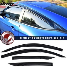 Se adapta a 16-20 Honda Civic cupé estilo Mugen viseras de ventana deflectores de lluvia cinta