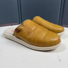 Olukai Mua 'Ili Men Size 9 Leather Slippers Slides Sandal Shoes Shearling Lined