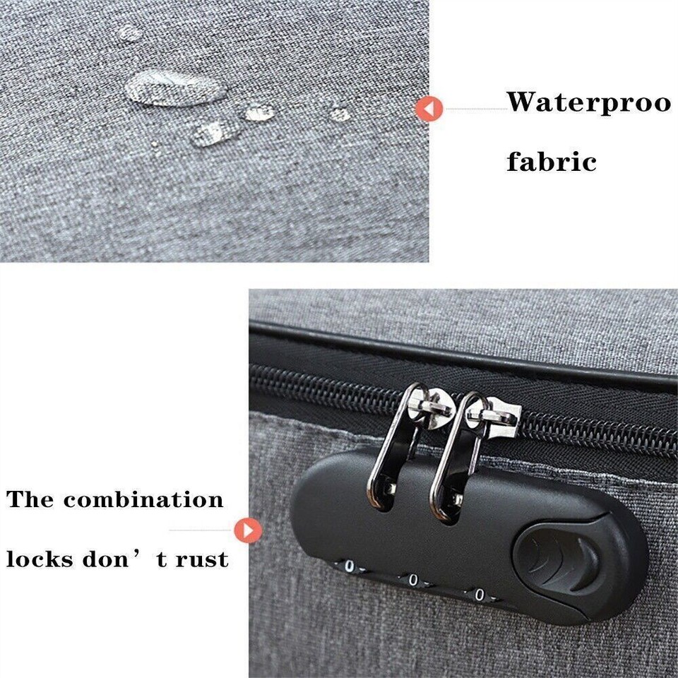 Document Box With Locks Waterproof File Storage Organizer Box Safe Bag ...