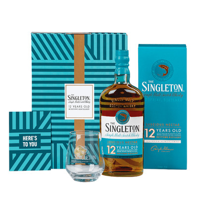 (60,42 /l) The Singleton of Dufftown 12 Years Geschenkset mit Glas und Grußkarte