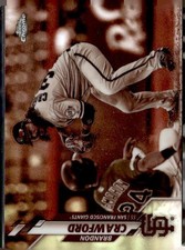 2020 Topps Chrome #88 Brandon Crawford Sepia Refractor