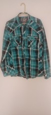 BKE Athletic Fit XXL Men's Plaid Longsleeve Shirt BKE Pearl Snaps Western Wear