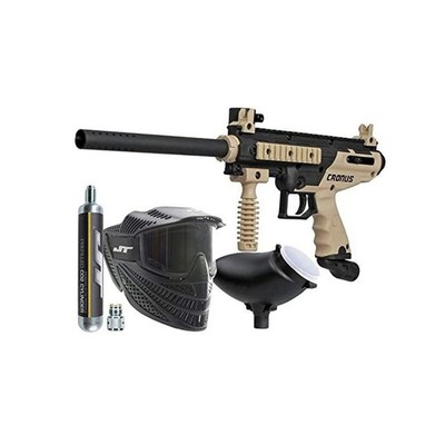 Tippmann Cronus PowerPack Basic Tan Includes 90gram Tank, JT Raptor Goggle, 2...