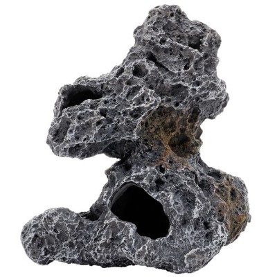 Hobby Cavity Stone dark 2 Dekoration Aquarium Terrarium Felsen Deko Stein