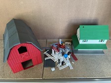 Vintage Ertl Farm Country Farm House & Barn Play Set READ DESCRIPTION