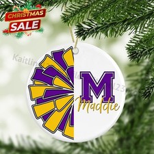 Custom Cheerleader Ornament - Perfect Graduation Christmas Gift.