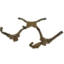 XL USMC LWH Lightweight Helmet 4-Point Chinstrap Harness Marines Coyote Brown