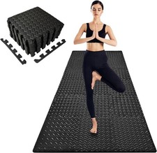 18-Pack - 0.47"12mm Thick Gym Mats for Home Workouts, Exercise Play Home Gym