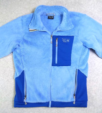 Mountain Hardware Monkey Fleece Jacket Women Medium Blue Polartec Full Zip READ