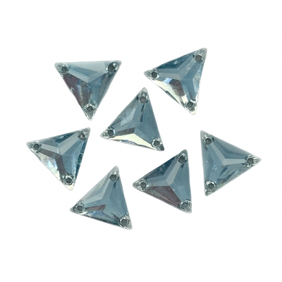 Lot De 50 Cristaux En Résine Forme Triangle - Dos Plat Pour Couture Ou Collage - Décoration Costumes, Vêtements, Bijoux