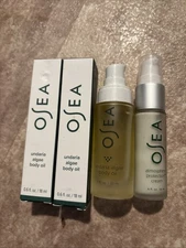 4 PC OSEA LOT -undaria Algae Body Oil & Atmosphere Protection Cream - NEW READ